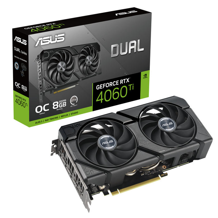 Video card ASUS DUAL GeForce RTX 4060 TI EVO OC 8GB GDDR6