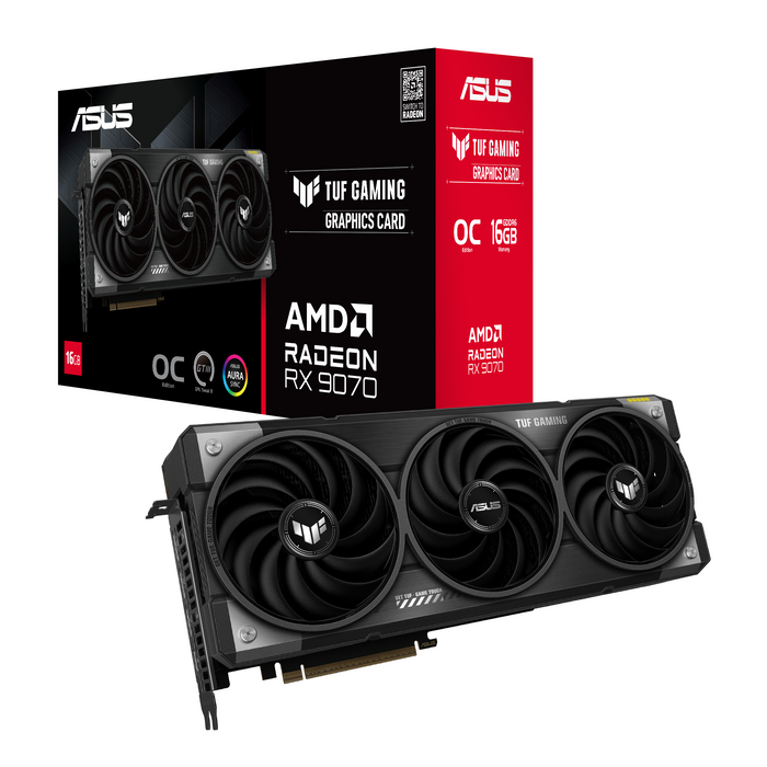 Video card ASUS TUF Gaming RADEON RX 9070 OC 16GB GDDR6