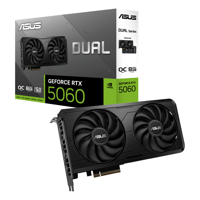 Video card ASUS DUAL RTX 5060 EVO OC 8GB GDDR7