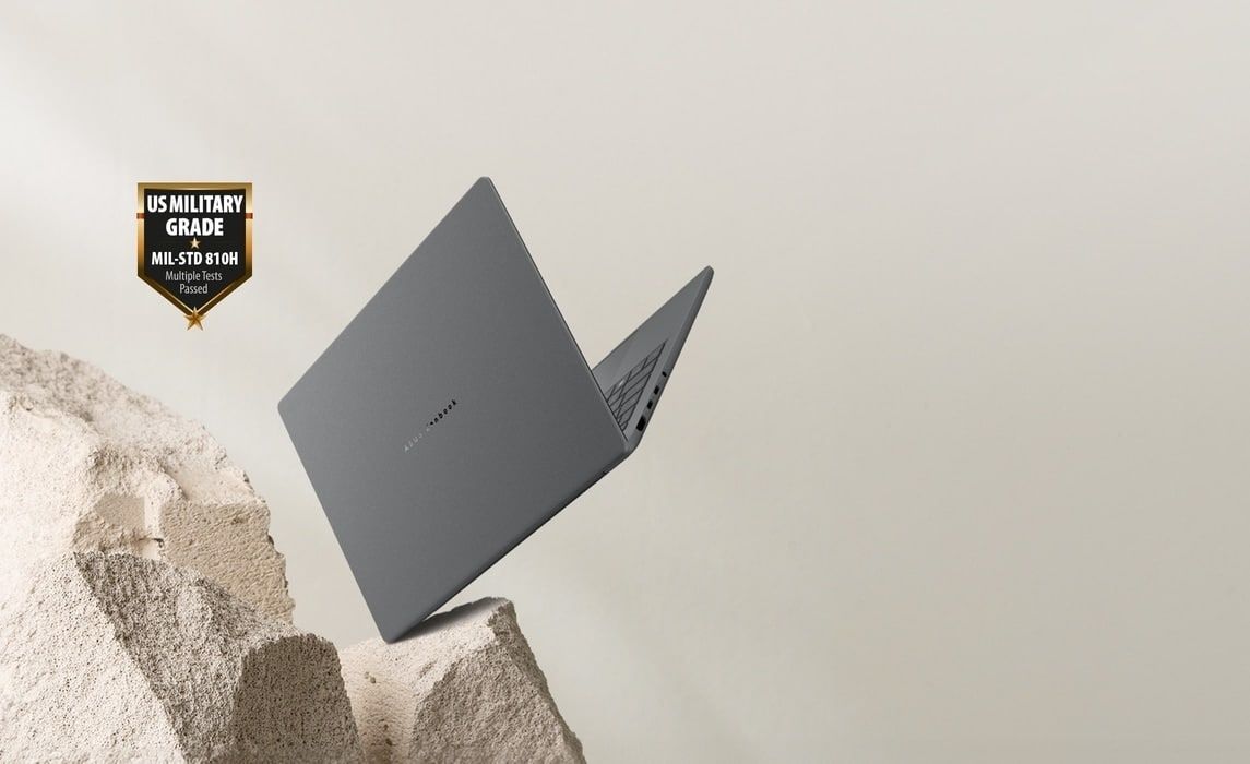 Ultrabook ASUS Zenbook A14 UX3407QA-QD273W 14.0 ", SNAPDRAGON X X1-26-100, RAM 16 GB, SSD 1000 GB, QUALCOMM ADRENO GPU, WINDOWS 11 HOME (ARM), ICELAND GRAY