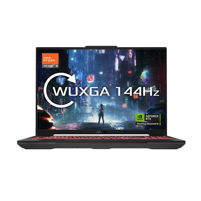 ASUS TUF Gaming A16 FA607NU-R5165W AMD Ryzen™ 5 7535HS Laptop 40.6 cm (16") WUXGA 16 GB DDR5-SDRAM 512 GB SSD NVIDIA GeForce RTX 4050 Wi-Fi 6 (802.11ax) Windows 11 Home Black, Grey