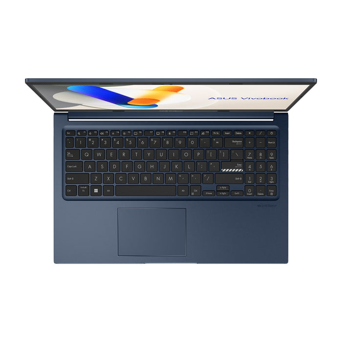 ASUS Vivobook 15 X1504VA-BQ4291 Core i5-120U 15.6" FHD IPS-level display 60Hz 250 nits AG 16GB DDR5 512GB SSD Intel Graphics WLAN + Bluetooth 720p webcam 42Wh battery No OS Quiet Blue