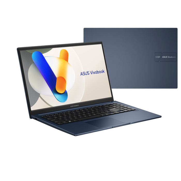 ASUS Vivobook 15 X1504VA-BQ4291 Core i5-120U 15.6" FHD IPS-level display 60Hz 250 nits AG 16GB DDR5 512GB SSD Intel Graphics WLAN + Bluetooth 720p webcam 42Wh battery No OS Quiet Blue