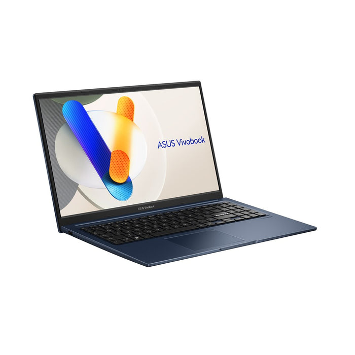 ASUS Vivobook 15 X1504VA-BQ4291 Core i5-120U 15.6" FHD IPS-level display 60Hz 250 nits AG 16GB DDR5 512GB SSD Intel Graphics WLAN + Bluetooth 720p webcam 42Wh battery No OS Quiet Blue