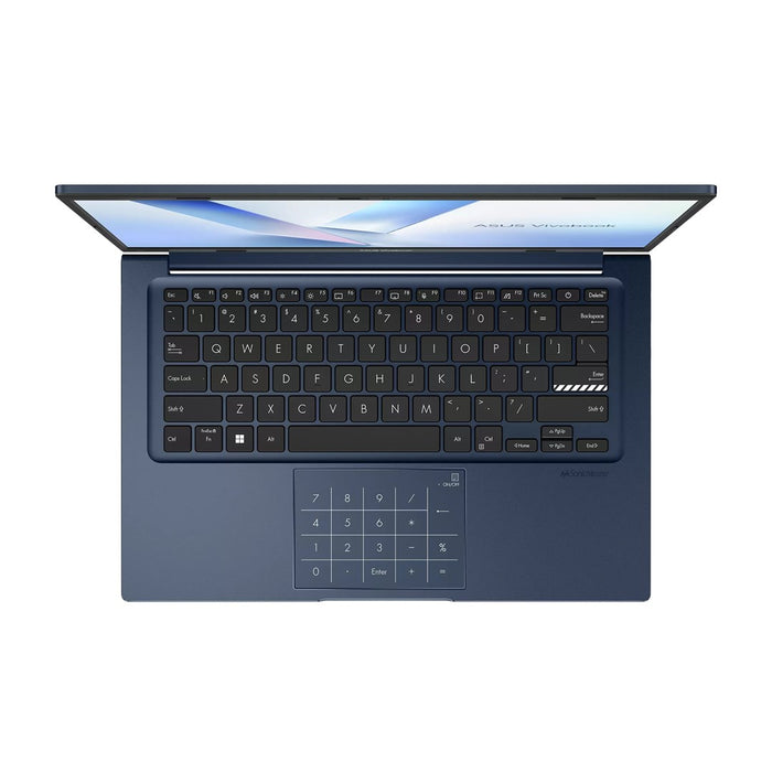 ASUS Vivobook 14 X1404VA-EB1619 Core i5-120U 14.0" FHD IPS-level display 60Hz 250 nits AG 16GB DDR5 512GB SSD Intel Graphics 720p webcam 42Wh No OS Quiet Blue