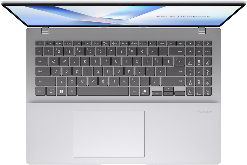ASUS Vivobook 16 X1607AA-MB010W Ultra 5 325 16.0" WUXGA IPS-level panel 60Hz 300 nits AG 16GB DDR5 512GB SSD Intel Graphics WLAN + Bluetooth 1080p webcam 42Wh battery Windows 11 Cool Silver
