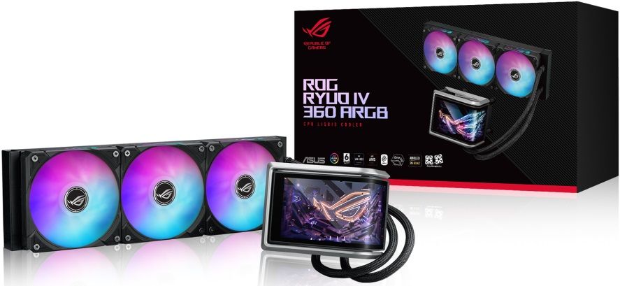 ASUS ROG Ryuo IV 360 ARGB 6.67" Curved AMOLED Display CPU Cooler