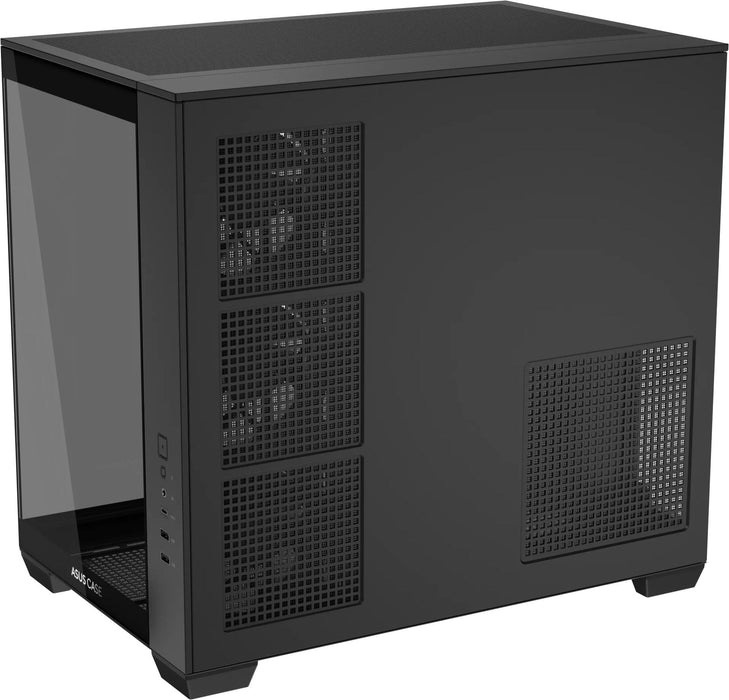 Box ASUS A32 PLUS Tempered Glass + 4 ARGB Fans - Black