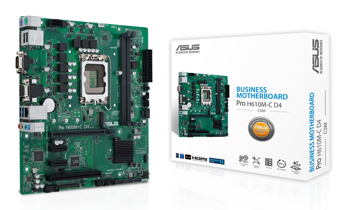 Motherboard Asus PRO H610M-C D4-CSM LGA 1700 INTEL H610