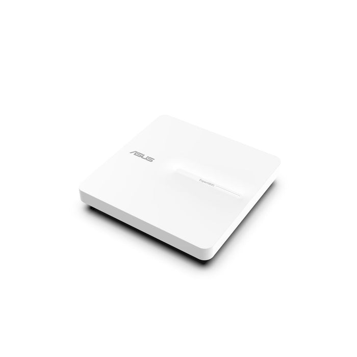 Asus Business PoE Access Point ExpertWiFi EBA63, AX3000, Dual-Band, Quad-Core 1.7GHz CPU, 256MB/512MB Flash/RAM, Gigabit, OFDMA, Beamforming, WPA, WPS, SSH, 5 SSIDs, SDN, PoE & PoE+, wall mounting/ceiling,White