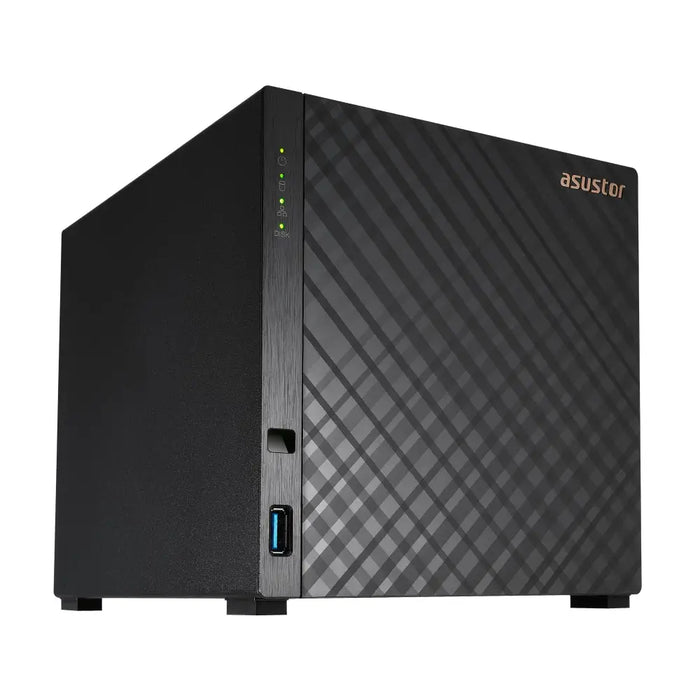 Asustor AS1104T 4 bay NAS Realtek RTD1296 Quad-Core 1.4GHz 1GB DDR4 (not expandable) 2.5GbE x1 USB3.2 Gen1 x2 WOW (Wake
