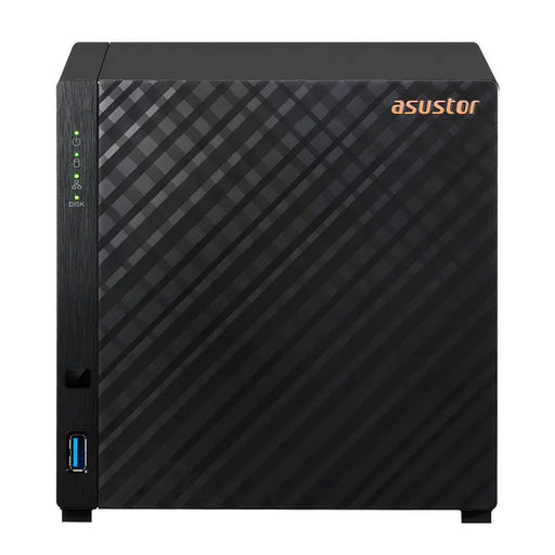 Asustor AS1104T 4 bay NAS Realtek RTD1296 Quad-Core 1.4GHz 1GB DDR4 (not expandable) 2.5GbE x1 USB3.2 Gen1 x2 WOW (Wake