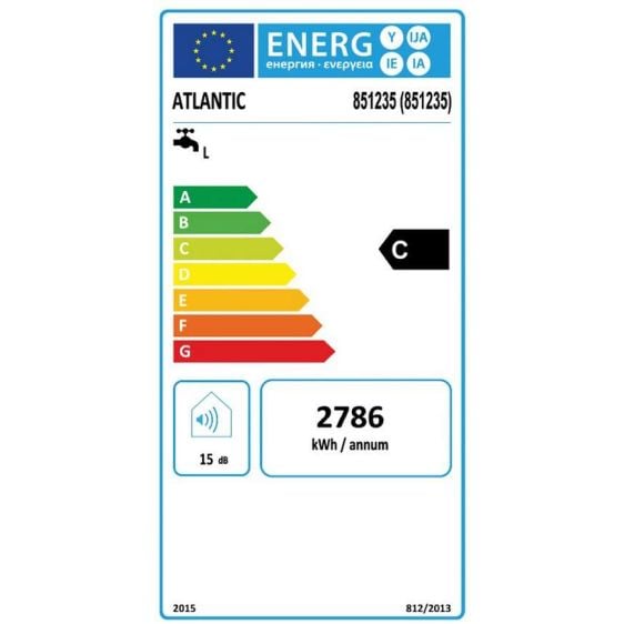 Boiler ATLANTIC Steatite Slim 80 l.