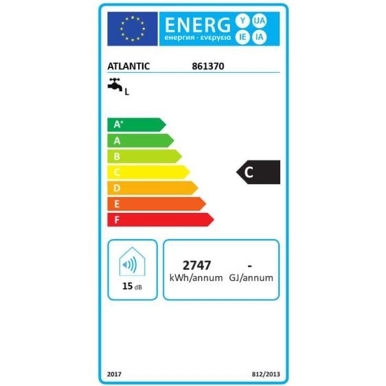 Boiler ATLANTIC O'Pro Turbo S 100 liters, 3000 W
