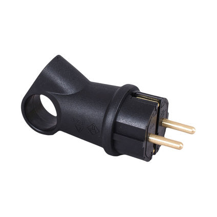 SINGLE-PHASE PLUG RUBBER IP44 16A CORNER ATRA