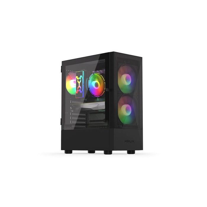 ATX/mATX Semi-tower Box Krux VACO KRX0132 Black - Системни Единици<<<Компютър Мрежи и компоненти<<<Компютри|