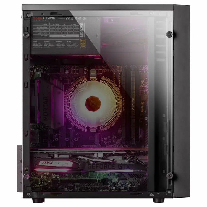 ATX Mini-tower Box Case Mars Gaming MCM Black - Компютър Мрежи и компоненти<<<Компютри| Електроника<<<BigBuy&&&Системни