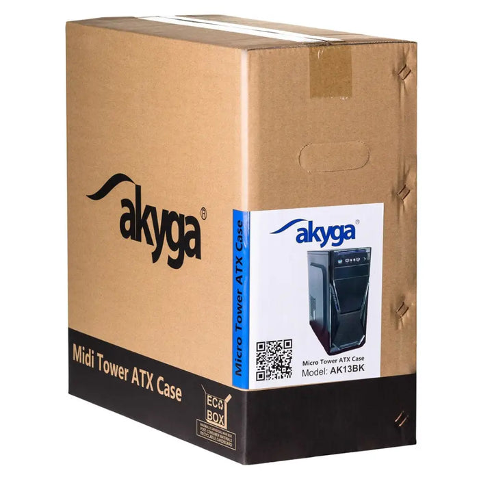 ATX Semi-tower Box Akyga AK13BK Black - Computer casesOBU-OBU<<<CasesOBU<<<ActionPL&&&Компютър Мрежи и