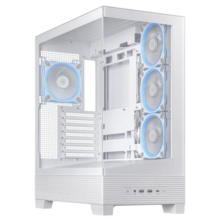 ATX Semi-tower Box Asus 90DC00R3-B19000 White - Кутии за компютри<<<Компютърни компоненти<<<ValiAPI&&&Компютър Мрежи и
