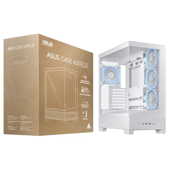 ATX Semi-tower Box Asus 90DC00R3-B19000 White - Кутии за компютри<<<Компютърни компоненти<<<ValiAPI&&&Компютър Мрежи и