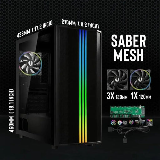 ATX Semi-tower Box BitFenix - Компютър Мрежи и компоненти<<<Компютри| Електроника<<<BigBuy&&&Системни