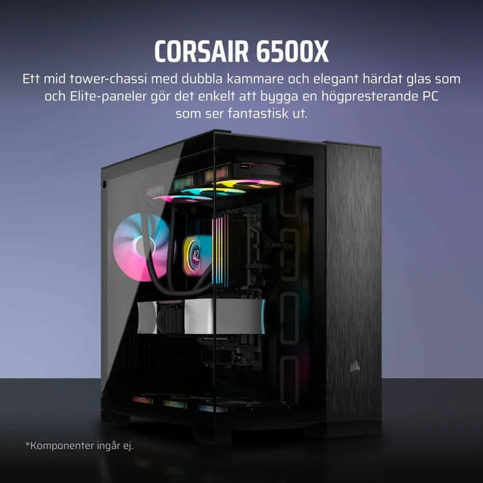 ATX Semi-tower Box Corsair 6500X Black - Компютър Мрежи и компоненти<<<Компютри| Електроника<<<BigBuy&&&Системни