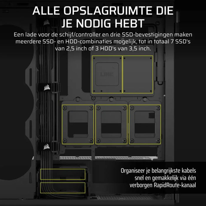 ATX Semi-tower Box Corsair Black - Компютър Мрежи и компоненти<<<Компютри| Електроника<<<BigBuy&&&Системни