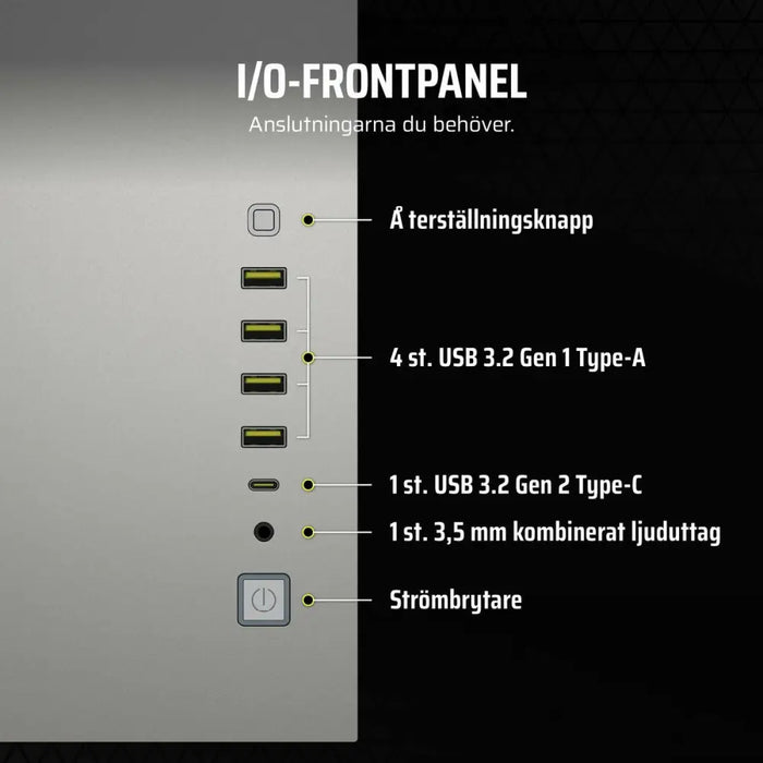 ATX Semi-tower Box Corsair CC-9011285-WW White Grey Multicolour - Системни Единици<<<Компютър Мрежи и