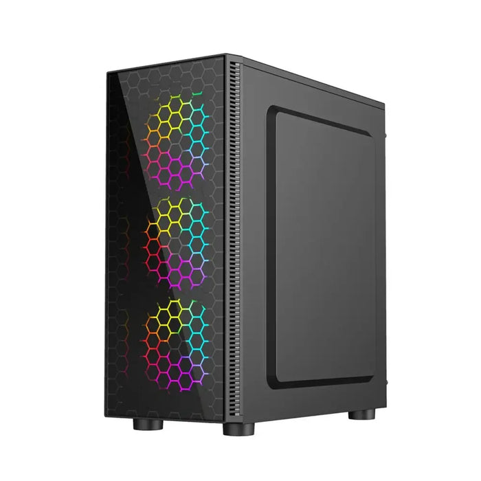 ATX Semi-tower Box GEMBIRD CCC-FC-500 Black Multicolour - Системни Единици<<<Компютър Мрежи и компоненти<<<Компютри|