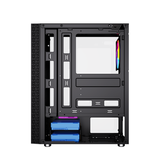 ATX Semi-tower Box GEMBIRD Fornax 2500 ARGB Black Multicolour - Computer casesOBU-OBU<<<CasesOBU<<<ActionPL&&&Компютър