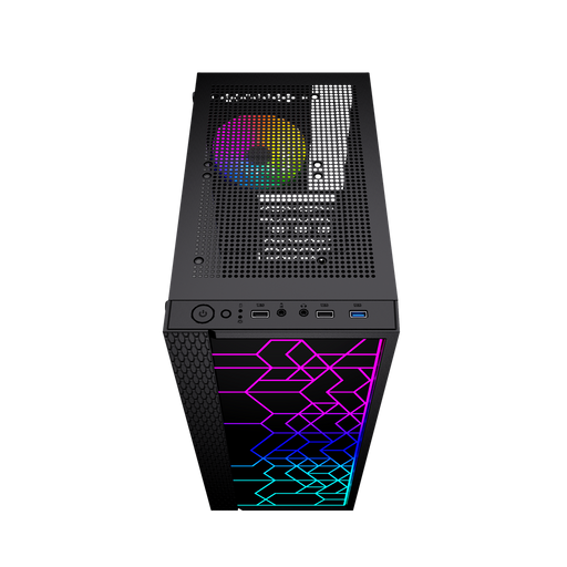 ATX Semi-tower Box GEMBIRD Fornax 2500 ARGB Black Multicolour - Computer casesOBU-OBU<<<CasesOBU<<<ActionPL&&&Компютър