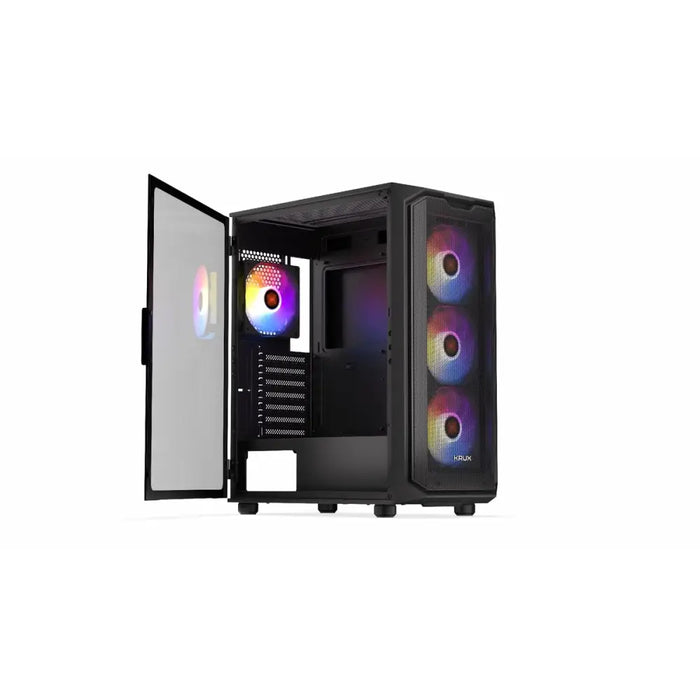 ATX Semi-tower Box Krux KRXD003 Black - Системни Единици<<<Компютър Мрежи и компоненти<<<Компютри|