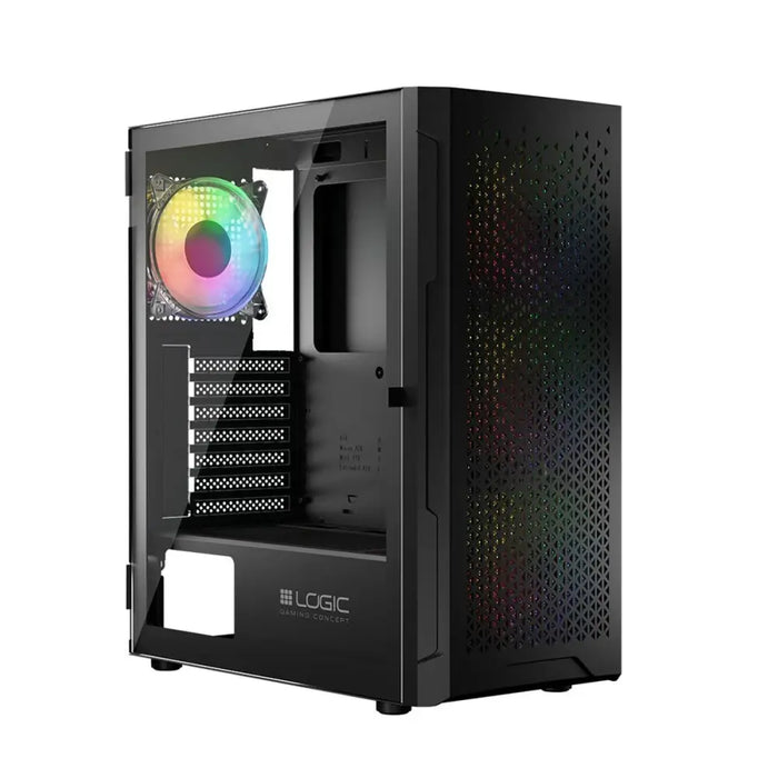 ATX Semi-tower Box Logic ARAMIS ARGB Black - Системни Единици<<<Компютър Мрежи и компоненти<<<Компютри|