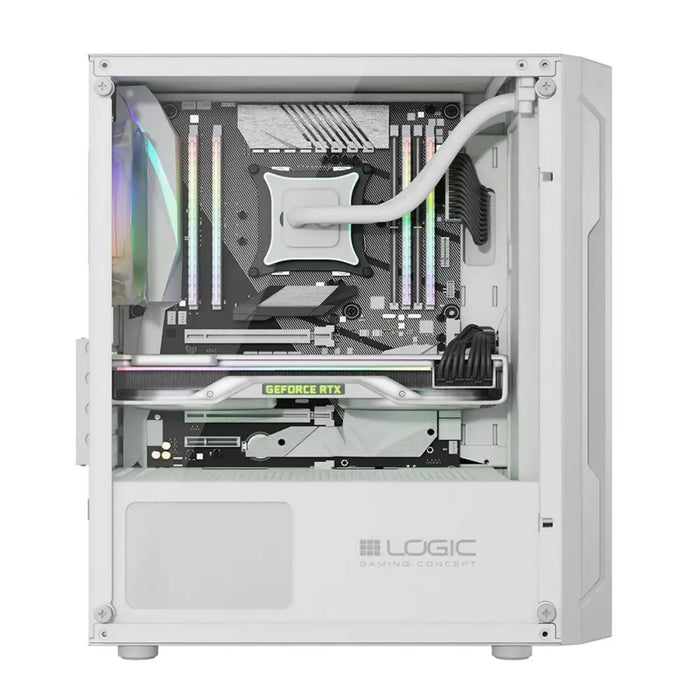 ATX Semi-tower Box Logic ARAMIS ARGB White - Системни Единици<<<Компютър Мрежи и компоненти<<<Компютри|