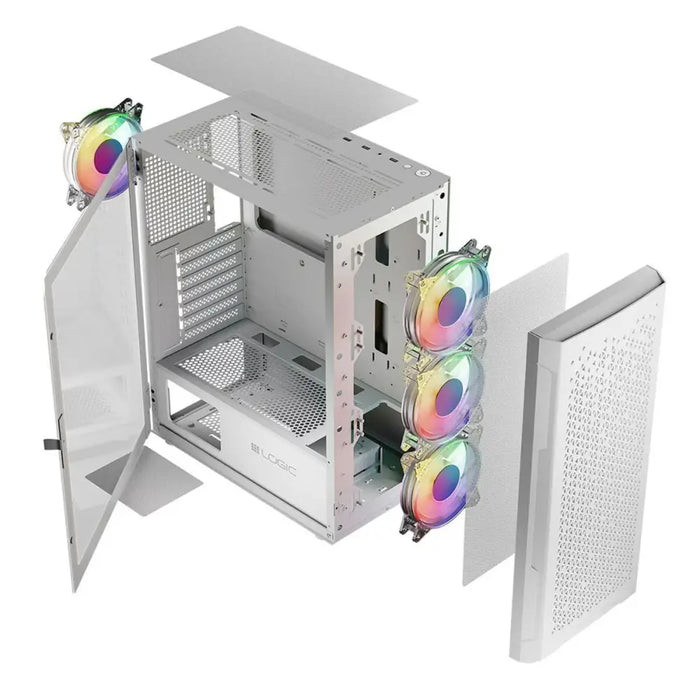 ATX Semi-tower Box Logic ARAMIS ARGB White - Системни Единици<<<Компютър Мрежи и компоненти<<<Компютри|