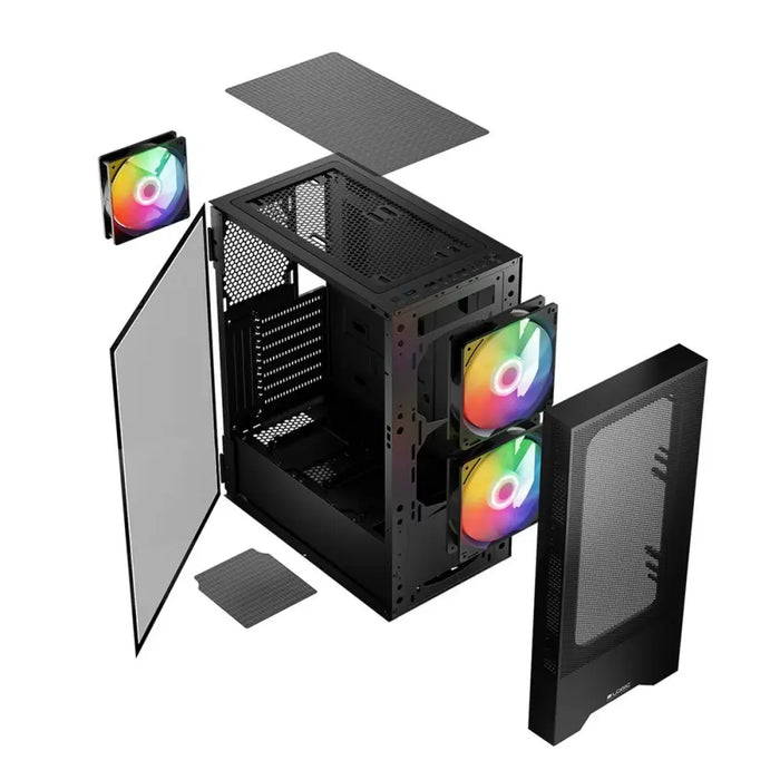 ATX Semi-tower Box Logic ARYA ARGB MINIDI Black - Системни Единици<<<Компютър Мрежи и компоненти<<<Компютри|
