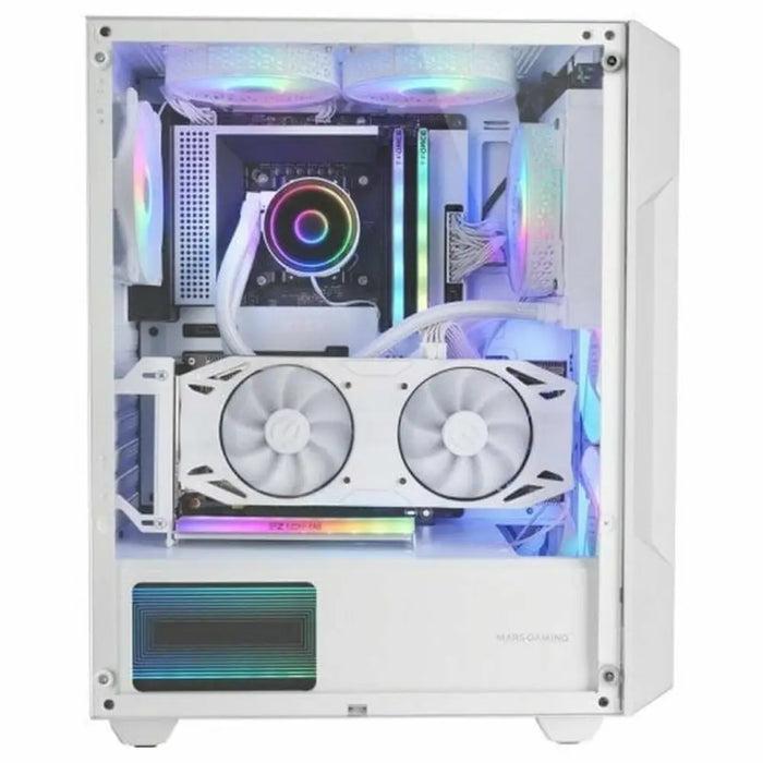 ATX Semi-tower Box Mars Gaming MCGEOW White - Компютър Мрежи и компоненти<<<Компютри| Електроника<<<BigBuy&&&Системни