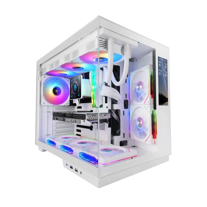 ATX Semi-tower Box Mars Gaming MCMIRAGEW White - Компютър Мрежи и компоненти<<<Компютри|