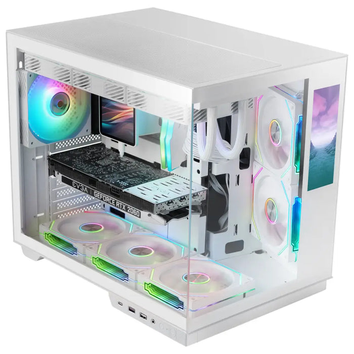 ATX Semi-tower Box Mars Gaming MCMIRAGEW White - Компютър Мрежи и компоненти<<<Компютри|