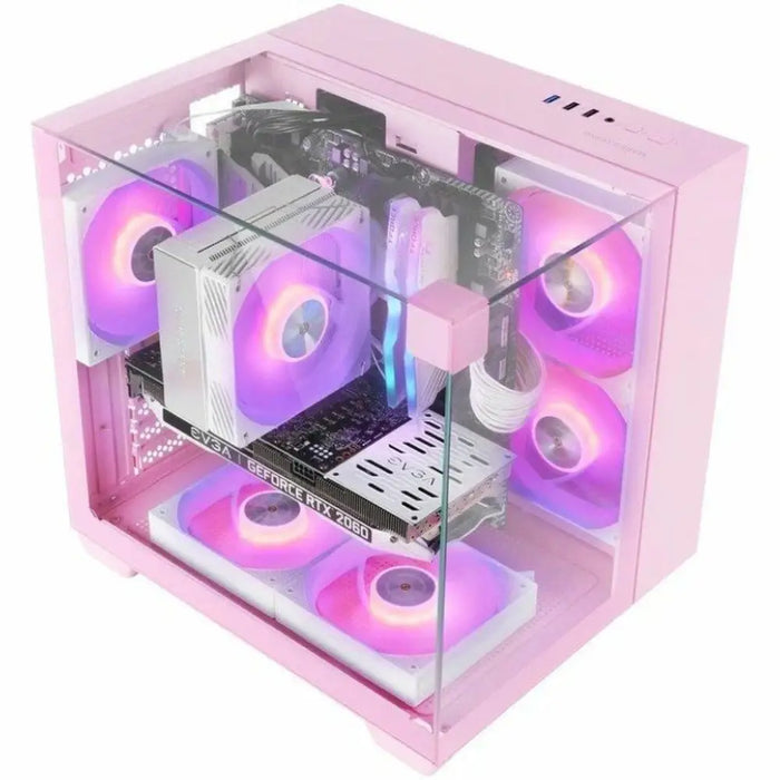 ATX Semi-tower Box Mars Gaming MCVISIONMP Pink - Компютър Мрежи и компоненти<<<Компютри|