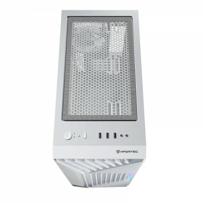 ATX Semi-tower Box Nfortec NF-CS-NERVIA-W White - Компютър Мрежи и компоненти<<<Компютри|