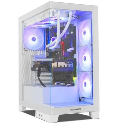 ATX Semi-tower Box Nox-Xtreme NXHUMMERGLOCKWH White - Компютър Мрежи и компоненти<<<Компютри|