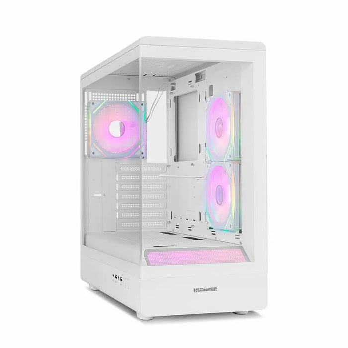 ATX Semi-tower Box Nox-Xtreme NXHUMMERSIGNAWH White - Компютър Мрежи и компоненти<<<Компютри|