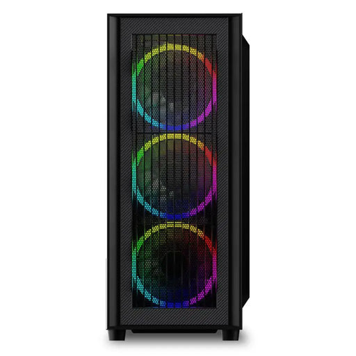 ATX Semi-tower Box Sharkoon RGB Wave Black - Компютър Мрежи и компоненти<<<Компютри| Електроника<<<BigBuy&&&Системни