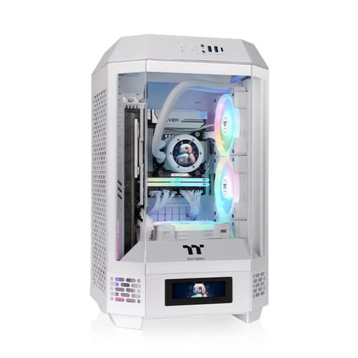 ATX Semi-tower Box THERMALTAKE The Tower 250 Snow - Компютър Мрежи и компоненти<<<Компютри|
