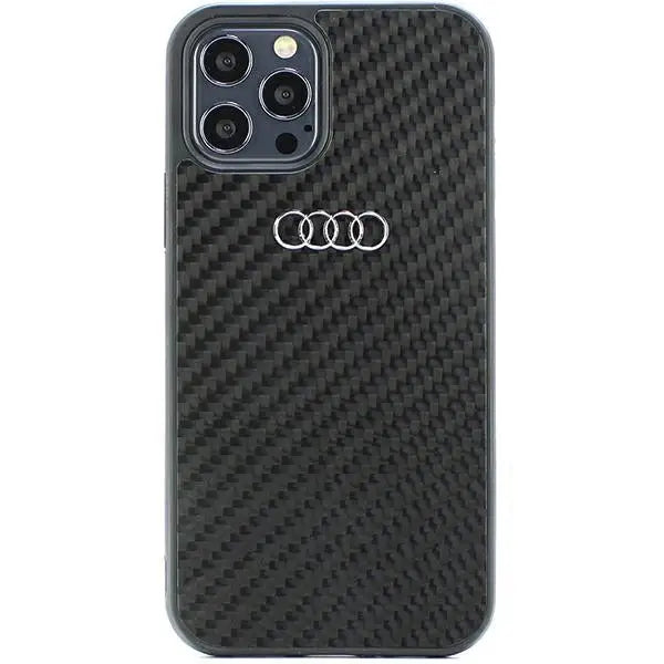 Audi Carbon Fiber iPhone 12/12 Pro 6.1’’ black/black hardcase AU-TPUPCIP12P-R8/D2-BK - Cell phone cases