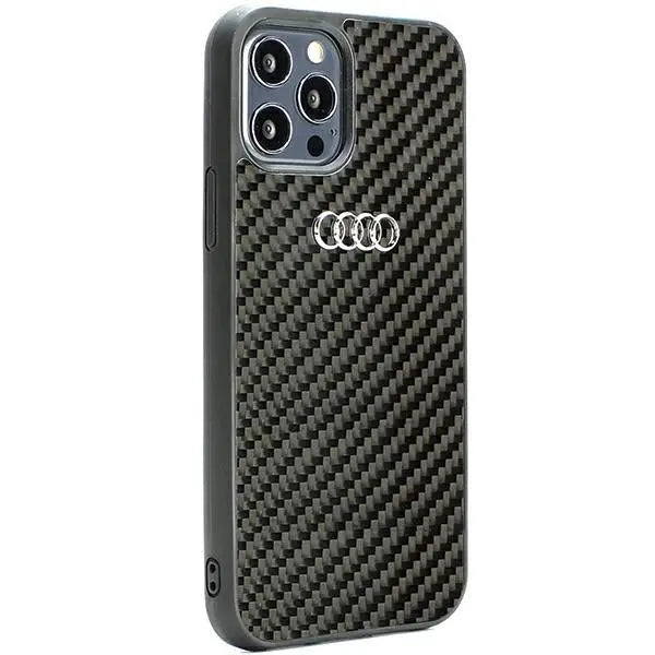 Audi Carbon Fiber iPhone 12/12 Pro 6.1’’ black/black hardcase AU-TPUPCIP12P-R8/D2-BK - Cell phone cases