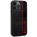 Audi Carbon Fiber Stripe iPhone 13 Pro Max 6.7’’ black/black hardcase AUS-TPUPCIP13PM-R8/D1-BK - Cell phone cases