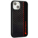 Audi Carbon Fiber Stripe iPhone 14 6.1’’ black/black hardcase AUS-TPUPCIP14-R8/D1-BK - Cell phone cases