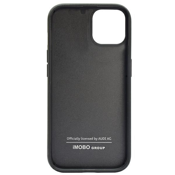 Audi Carbon Fiber Stripe iPhone 14 6.1’’ black/black hardcase AUS-TPUPCIP14-R8/D1-BK - Cell phone cases